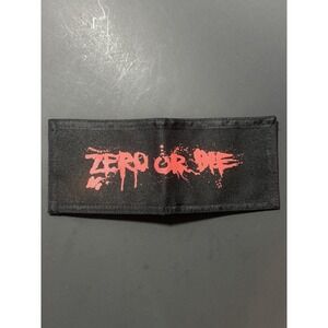 Y2K ZERO Skateboarding Black‎ Canvas Wallet